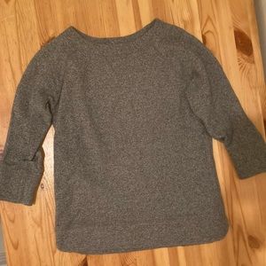 J. Crew Raglan 3/4 Sleeve Midweight Cotton Sweatshirt Size XS